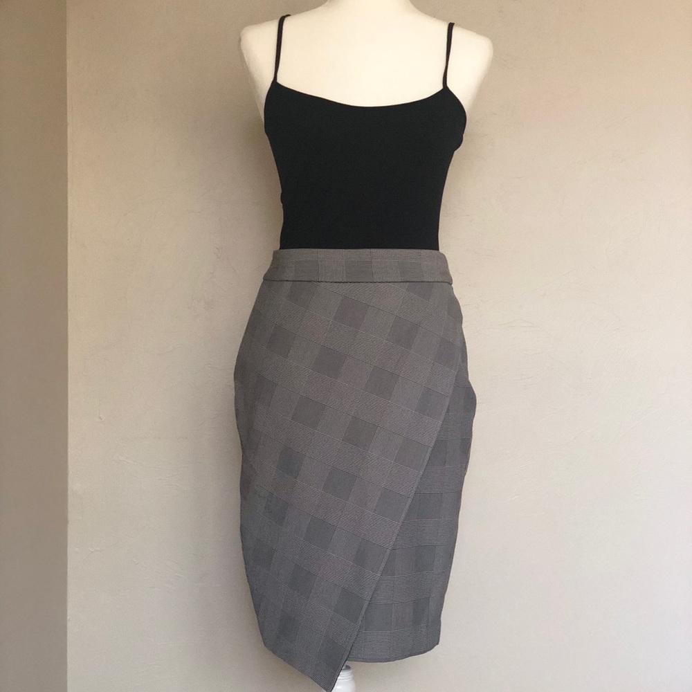 Express Asymmetrical Split Front Pencil Skirt